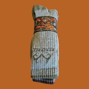 3/$30 REALTREE All Season Wool Blend 2 Pair Ultra Dri Socks Size 9-13